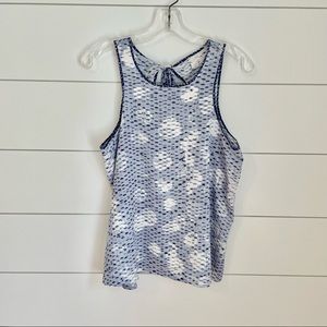 Lou & Grey | Blue Patterned Top